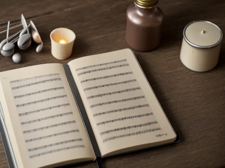 Ein offenes Notizbuch mit handgeschriebenen Übungserfolgen und eine Flasche Ventilöl auf einem Schreibtisch – Fortschritt einer Trompete-Anfängerin beim Musiklernen mit fünfzig festhalten
